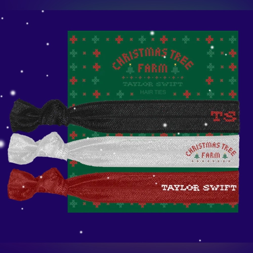 Taylor Swift Christmas Tree Farm, Holiday Collection Hair Ties